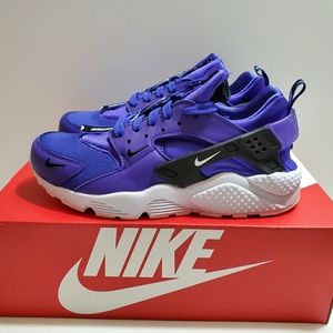 Nike Air Huarache Run Premium Zip Blue White Shoes